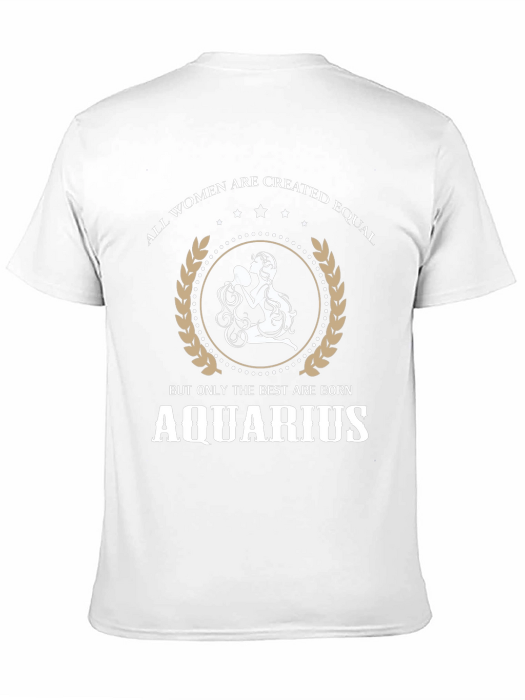 Aquarius Zodiac Womens Graphic Tee - Black