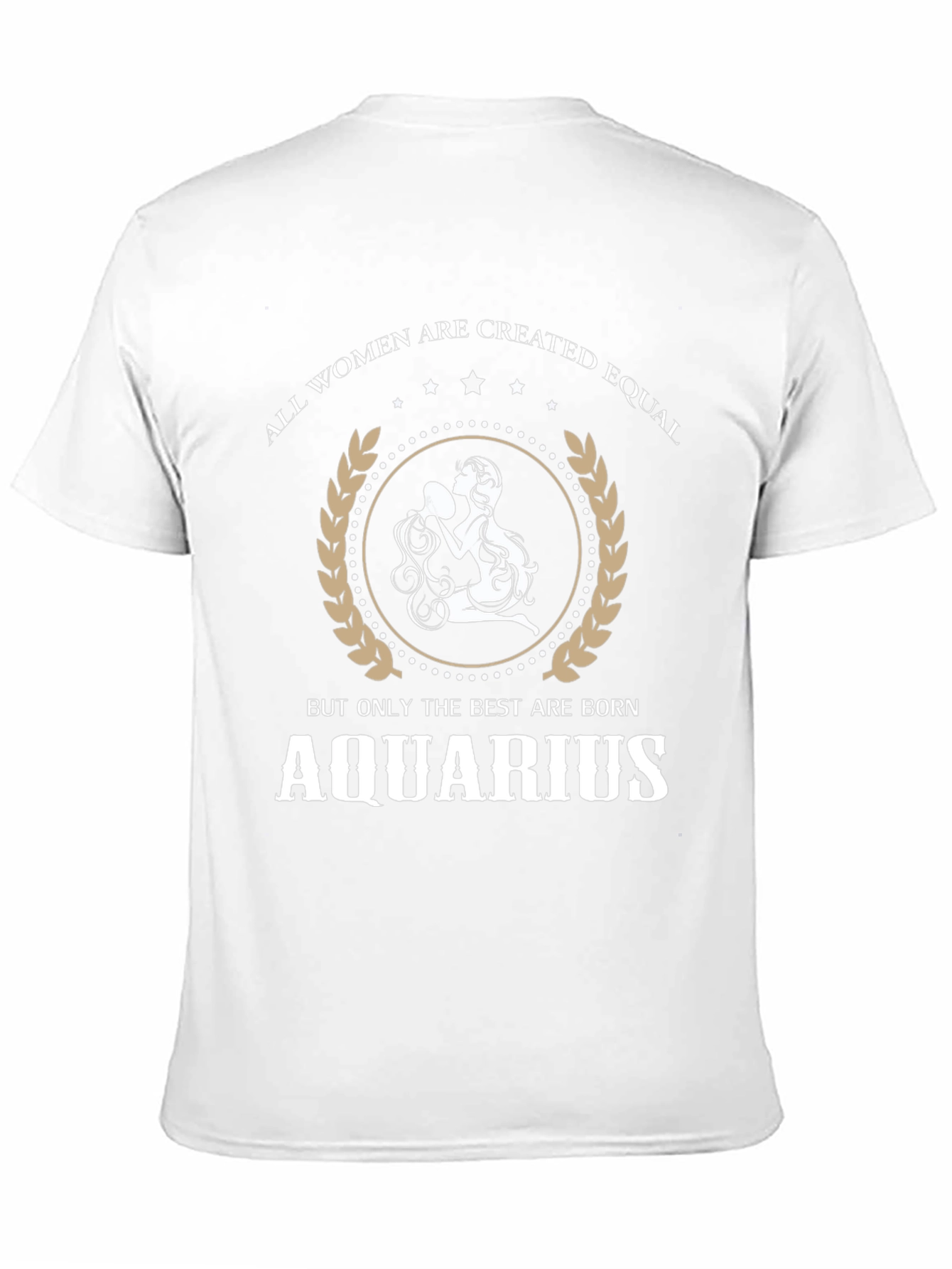 Aquarius Zodiac Womens Graphic Tee - Black