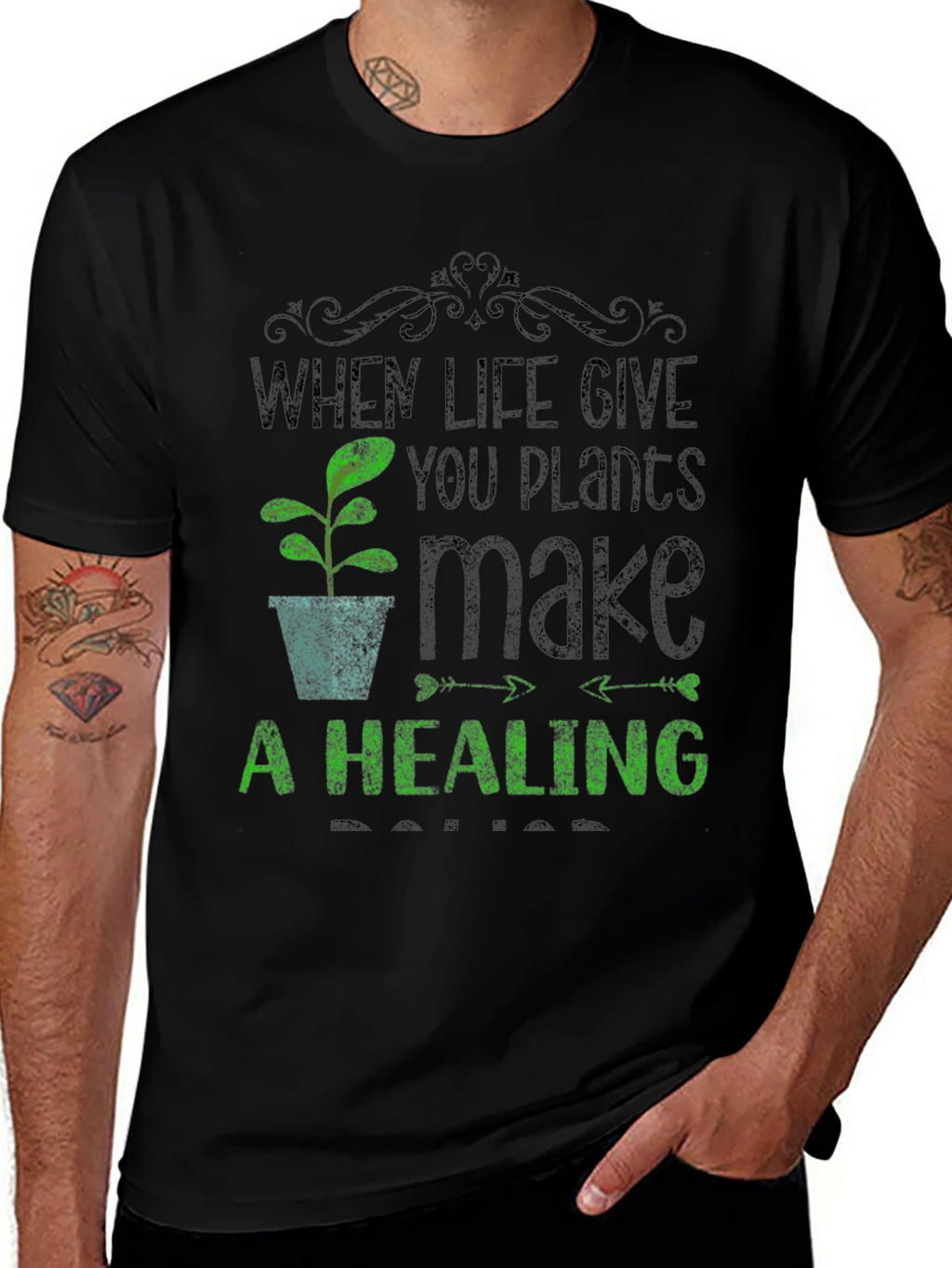 Plant Lover T-Shirt - When Life Gives You Plants