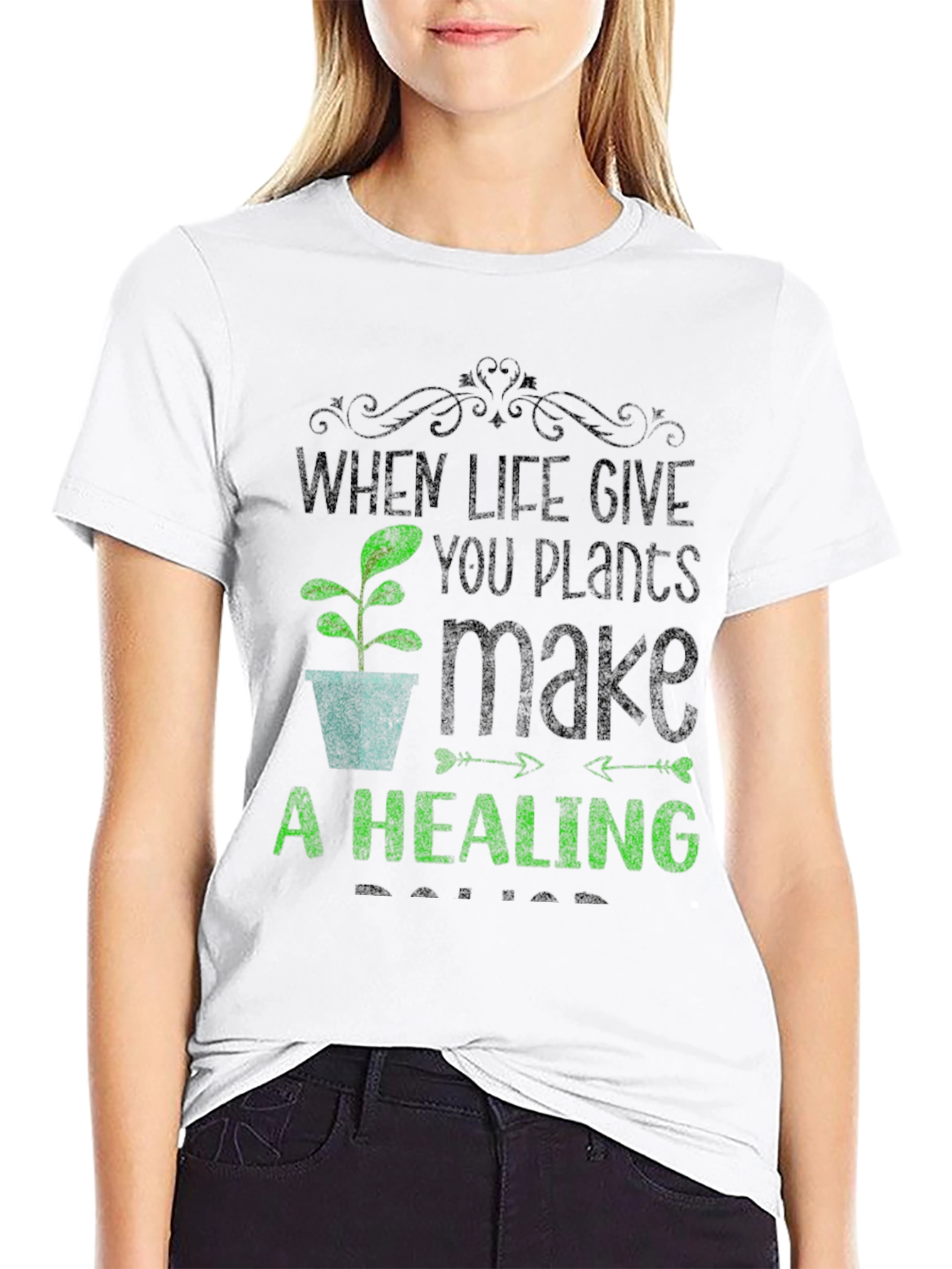 Plant Lover T-Shirt - When Life Gives You Plants