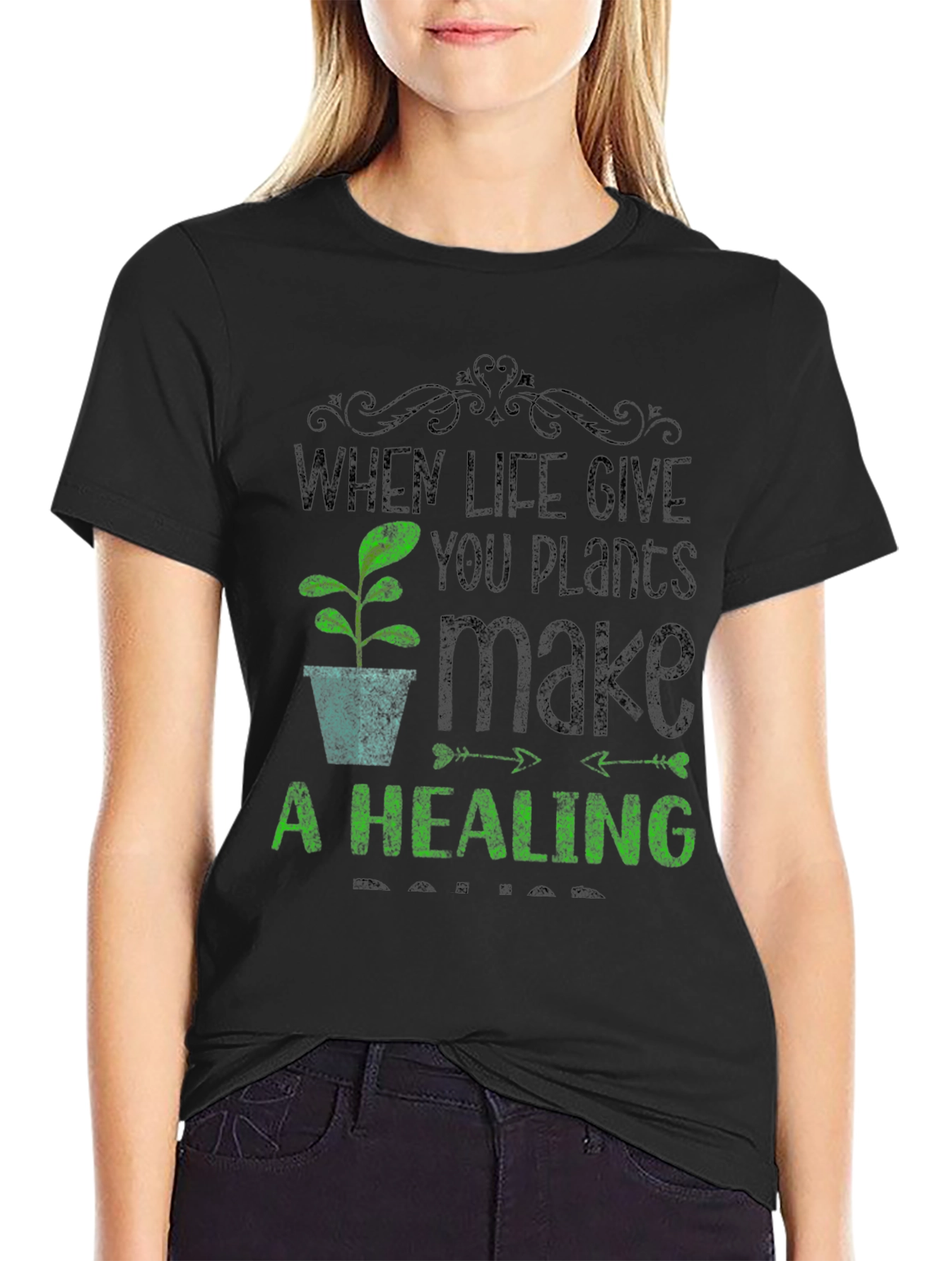 Plant Lover T-Shirt - When Life Gives You Plants
