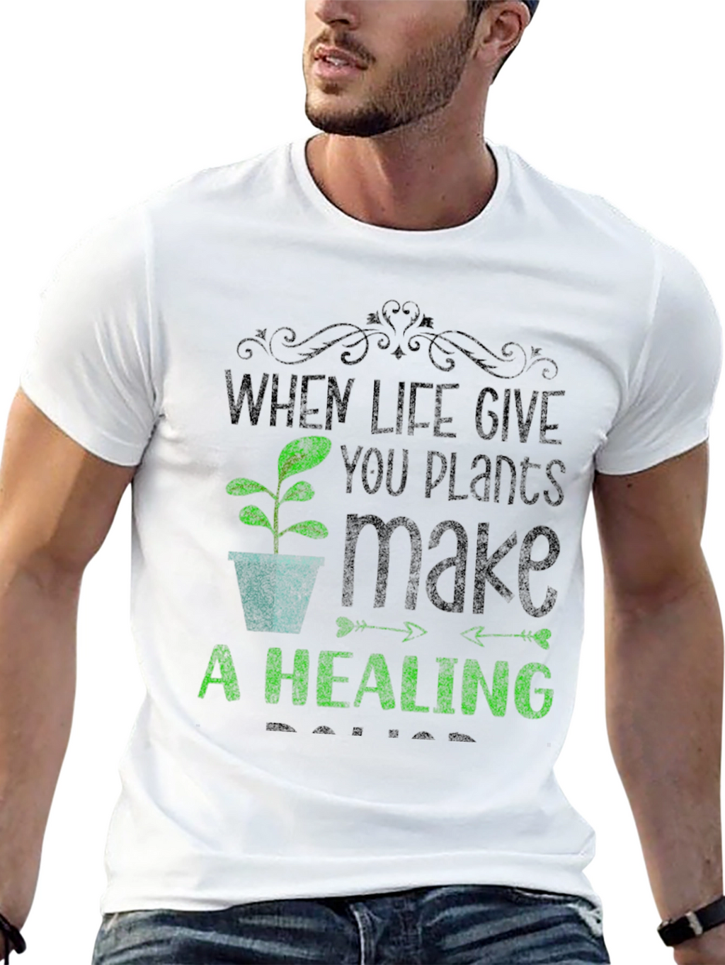 Plant Lover T-Shirt - When Life Gives You Plants