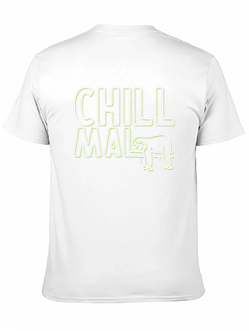 Chill Mal Sloth Graphic Black T-Shirt