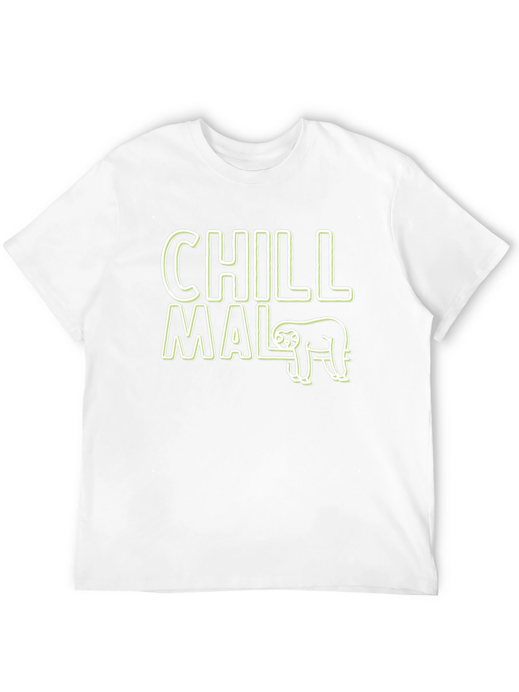Chill Mal Sloth Graphic Black T-Shirt