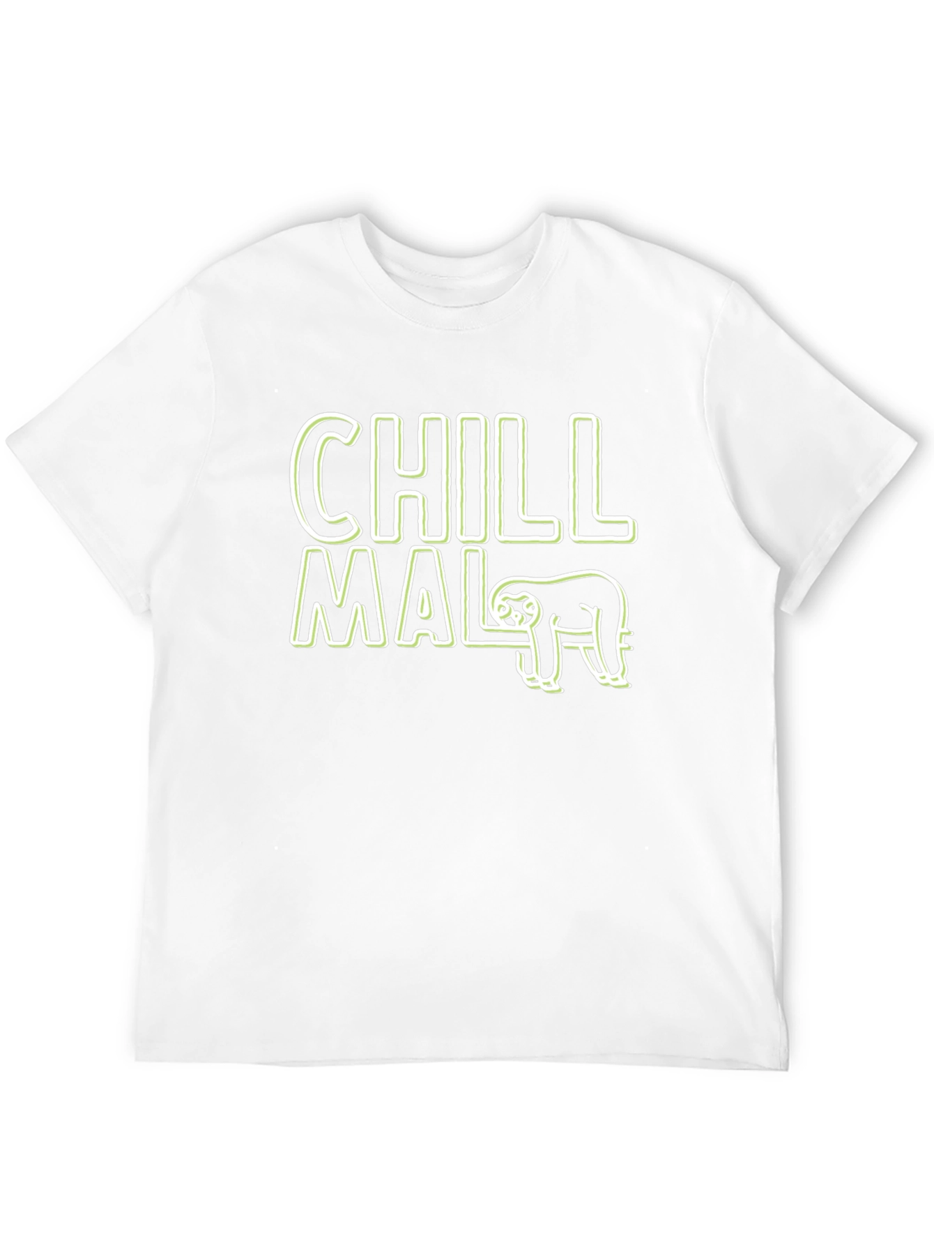 Chill Mal Sloth Graphic Black T-Shirt