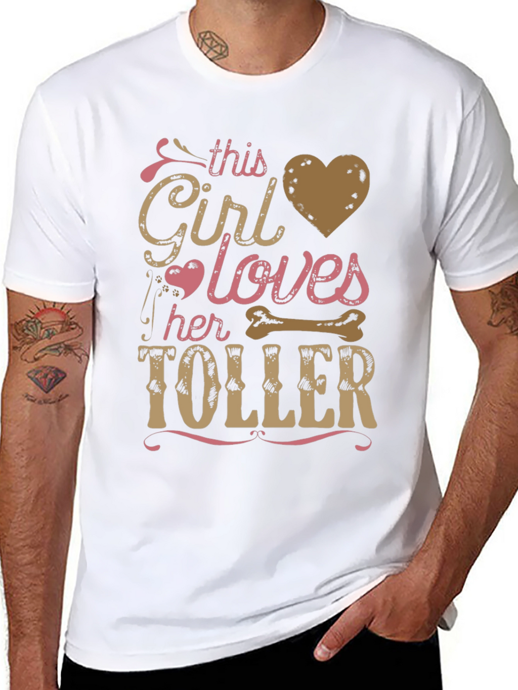 This Girl Loves Her Toller Dog Graphic Tee
