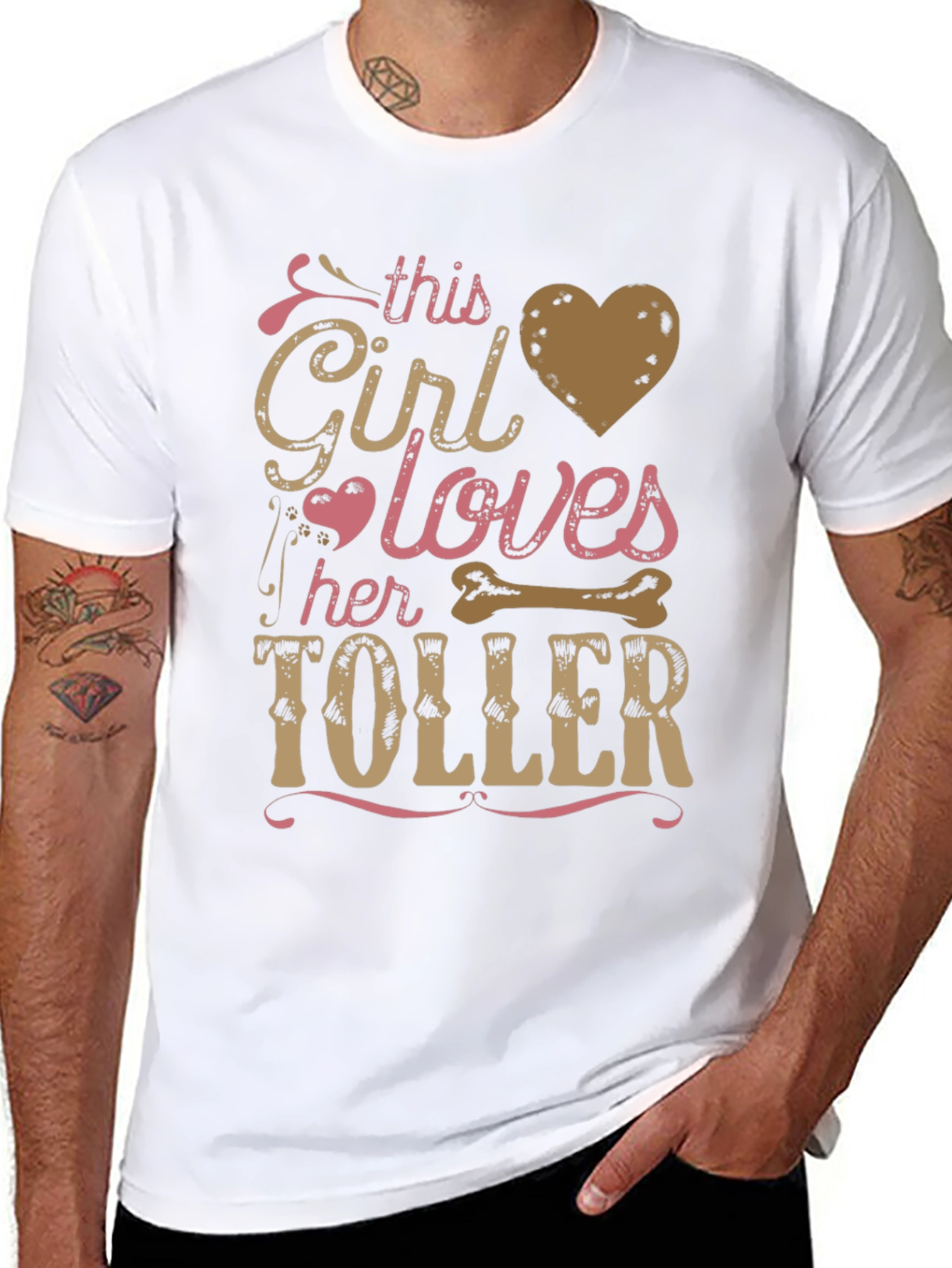 This Girl Loves Her Toller Dog Graphic Tee