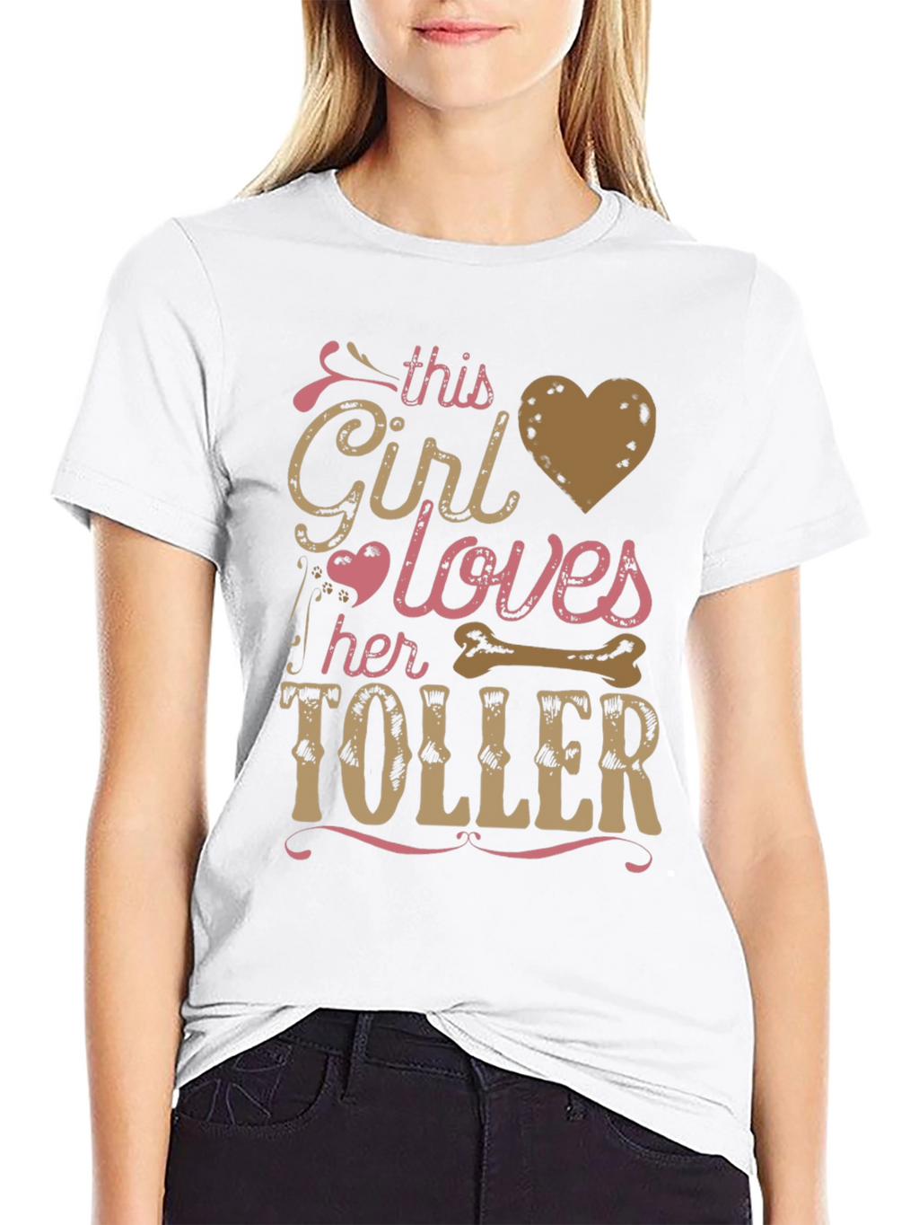 This Girl Loves Her Toller Dog Graphic Tee