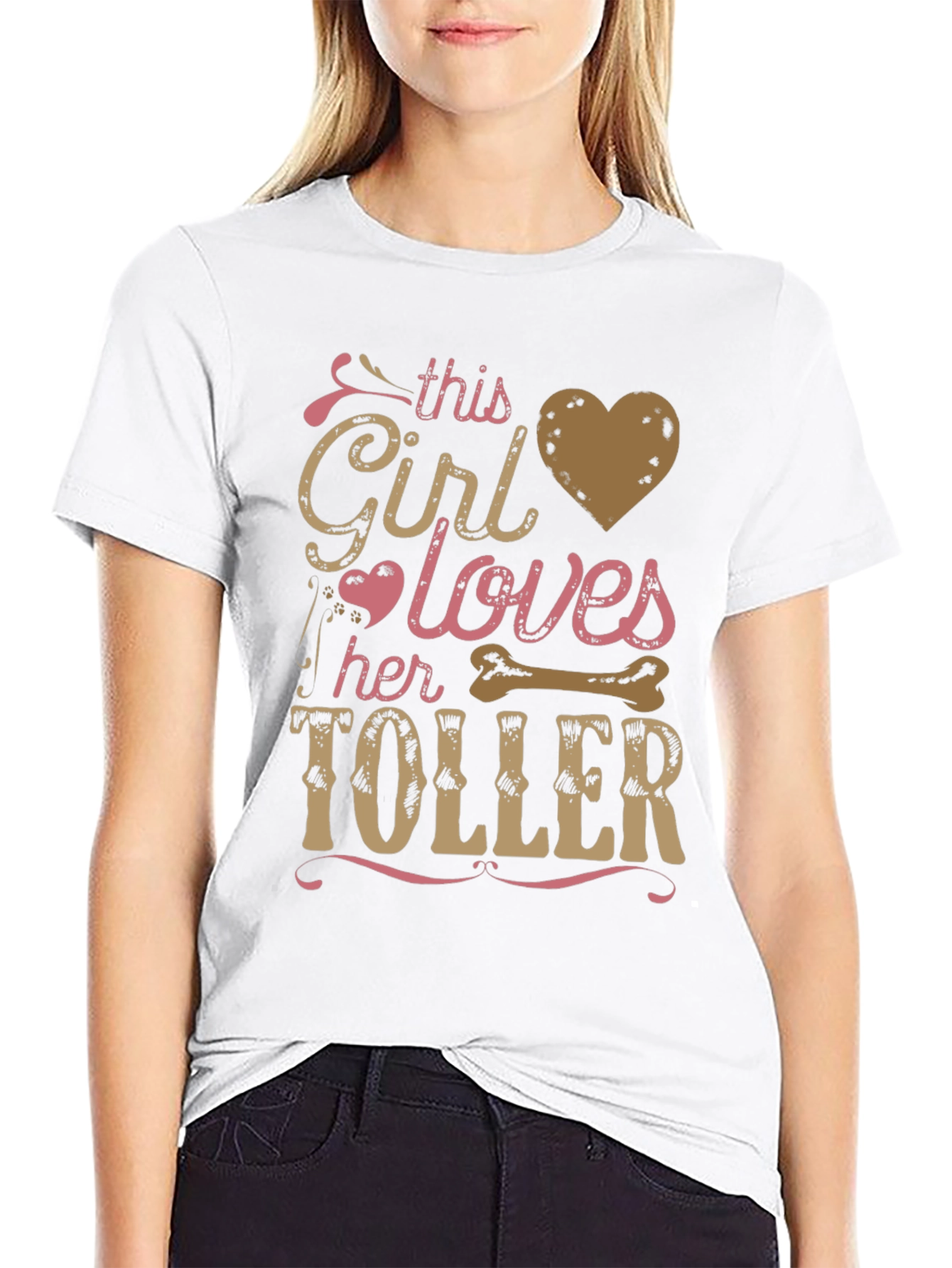 This Girl Loves Her Toller Dog Graphic Tee