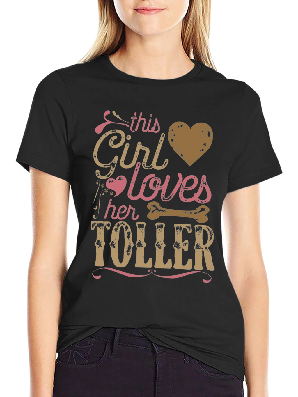 This Girl Loves Her Toller Dog Graphic Tee