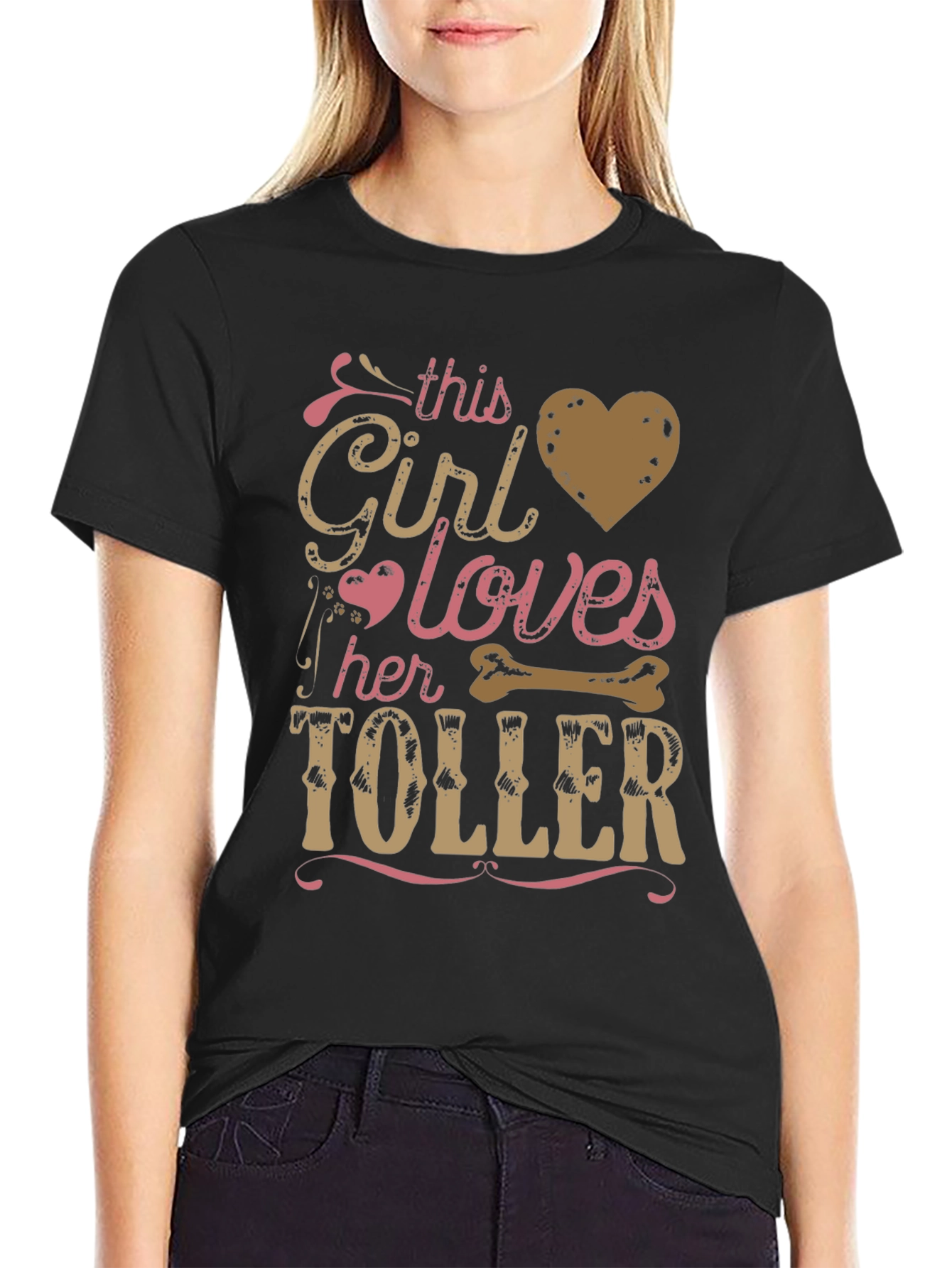 This Girl Loves Her Toller Dog Graphic Tee