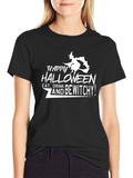 Happy Halloween Witch Graphic T-Shirt