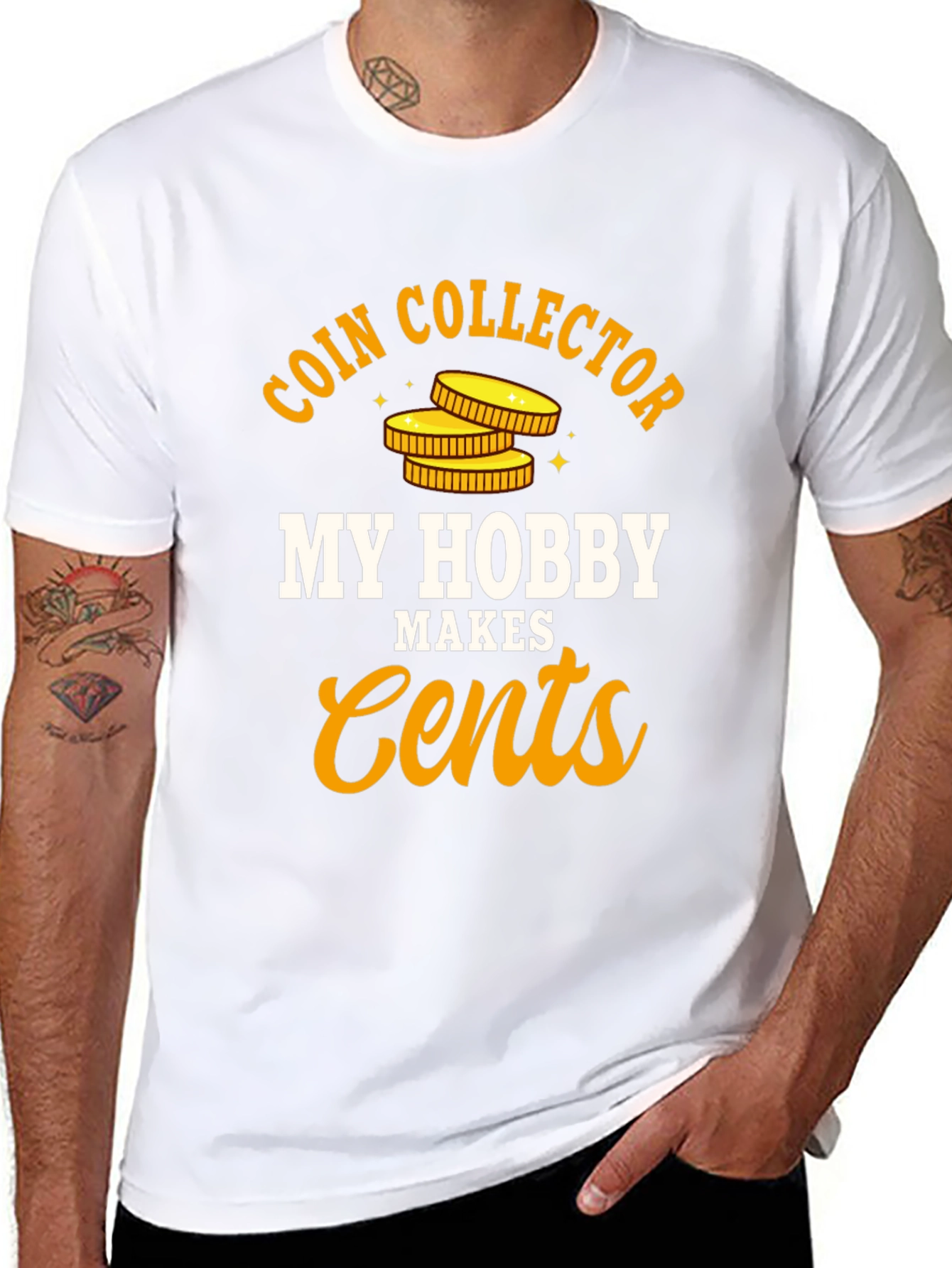 Coin Collector Hobby T-Shirt - Makes Cents