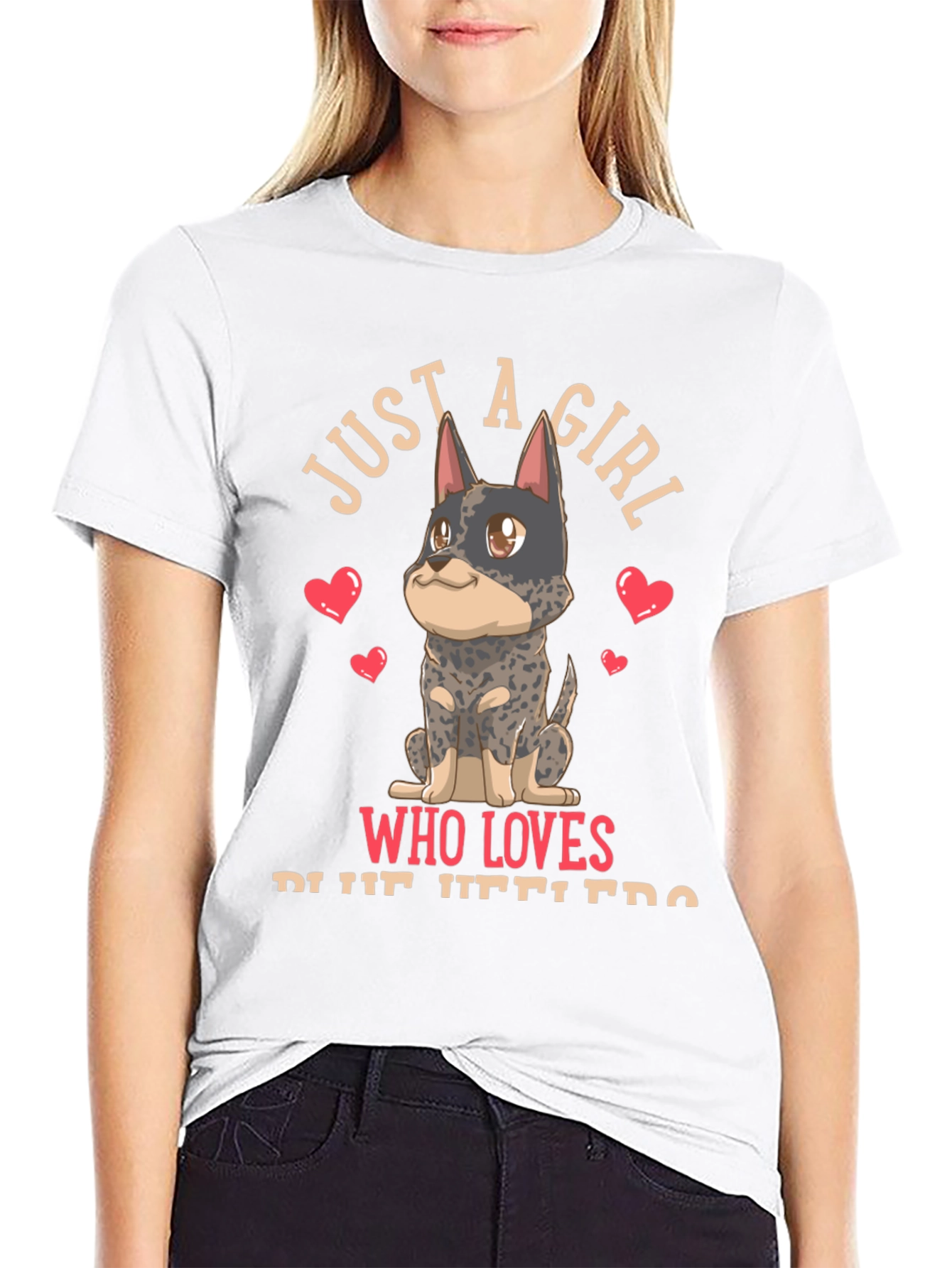 Girl Who Loves Blue Heelers T-Shirt