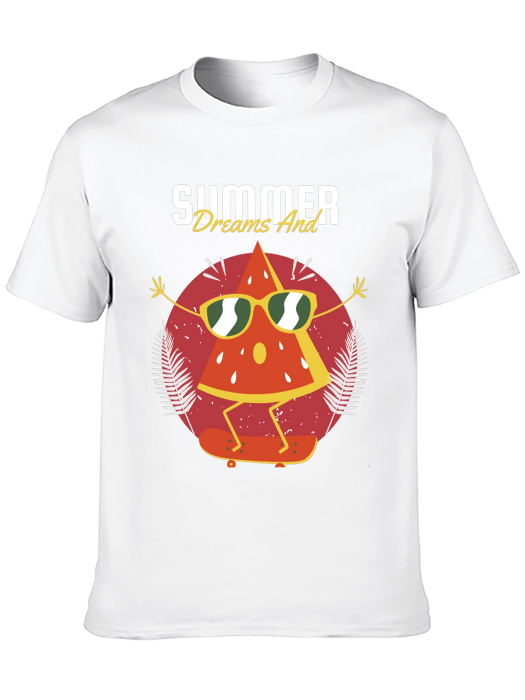 Summer Dreams T-Shirt: Watermelon Skate Design