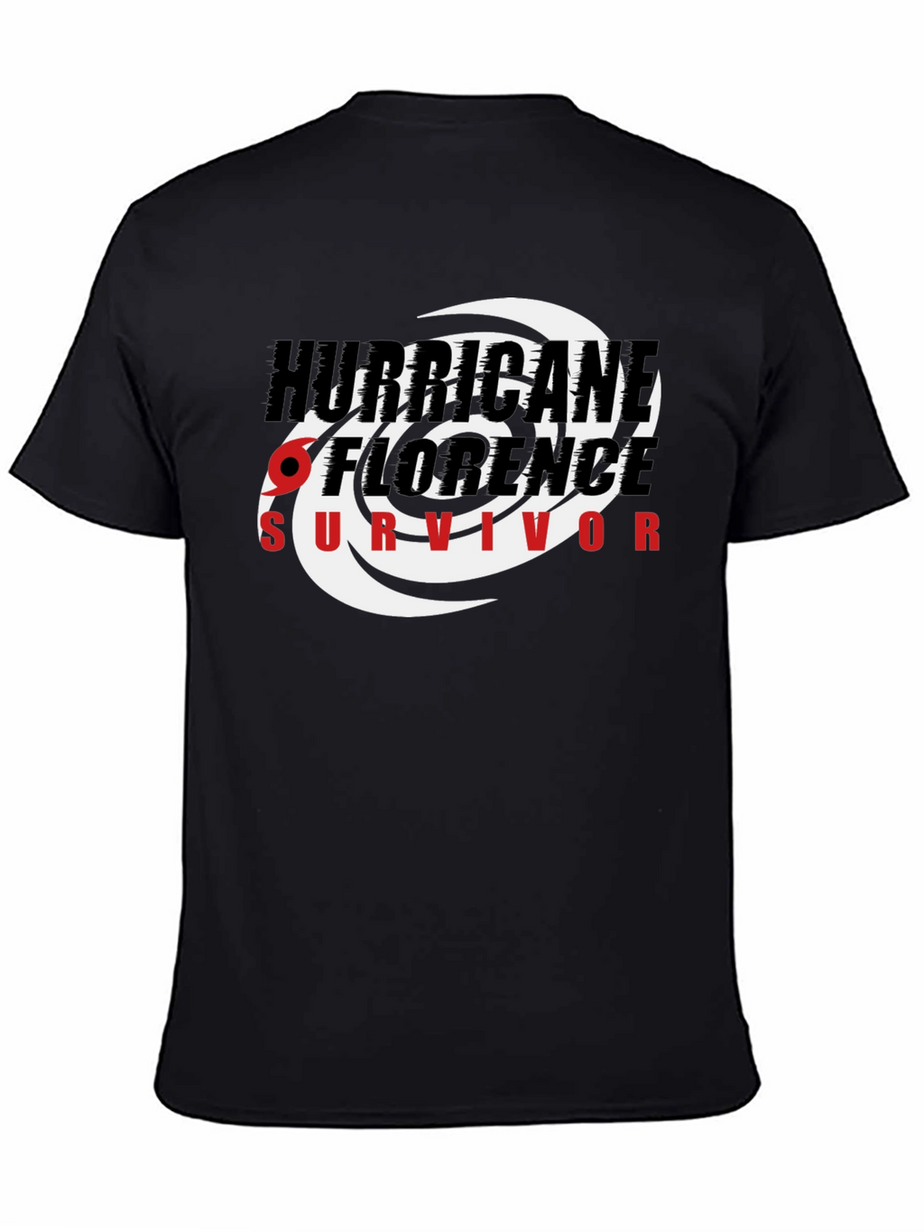 Hurricane Florence Survivor Black T-Shirt