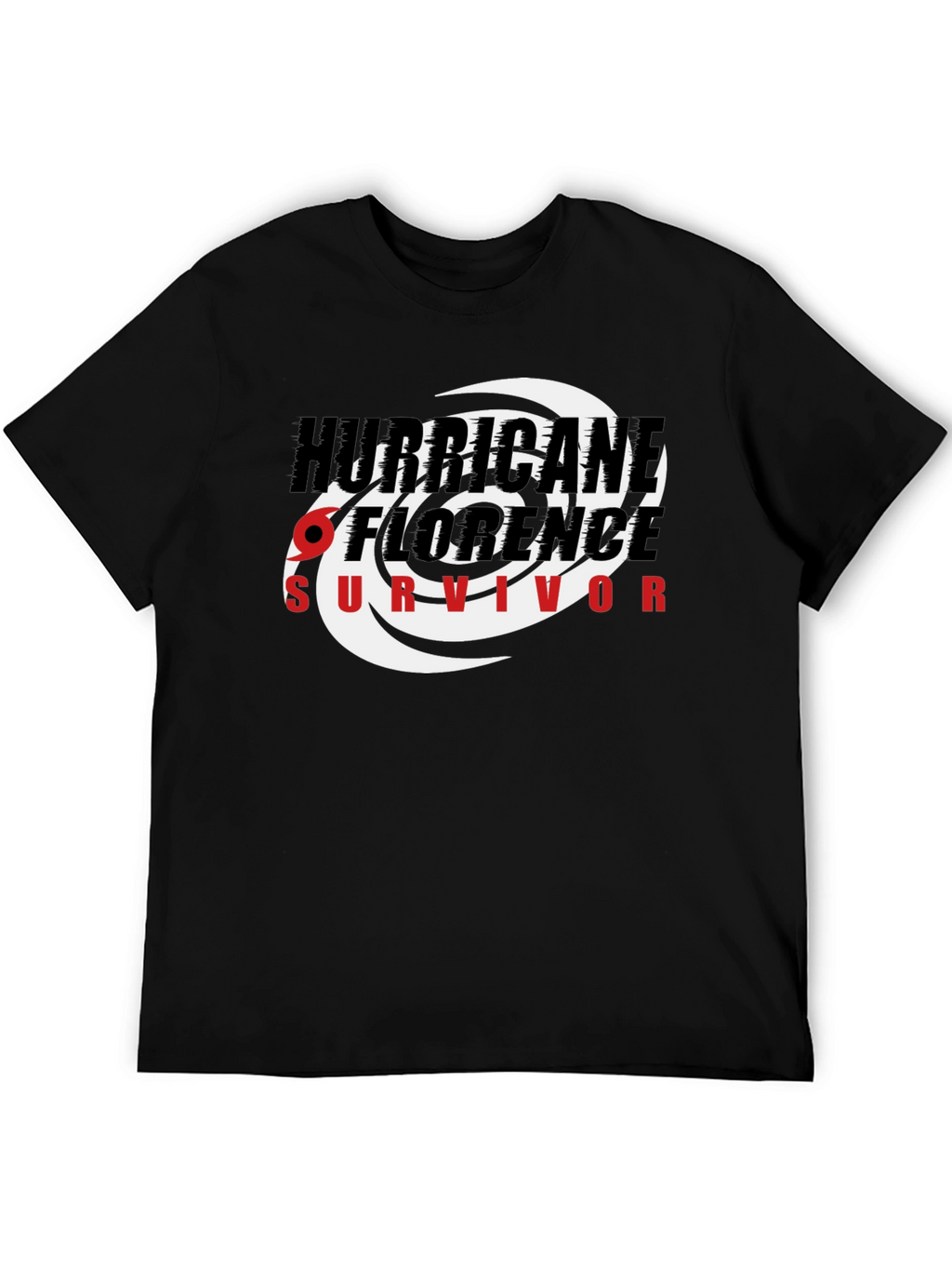 Hurricane Florence Survivor Black T-Shirt