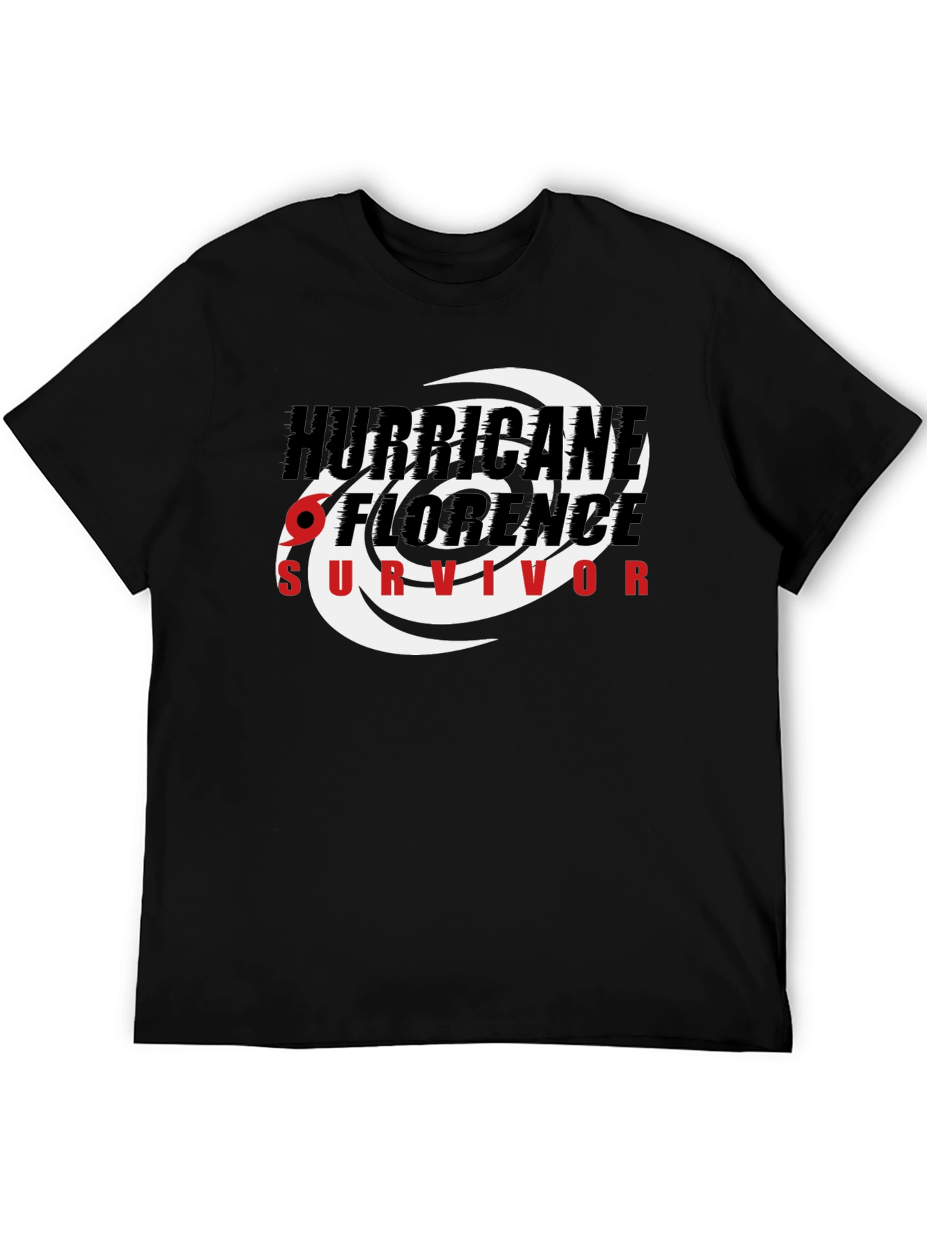 Hurricane Florence Survivor Black T-Shirt