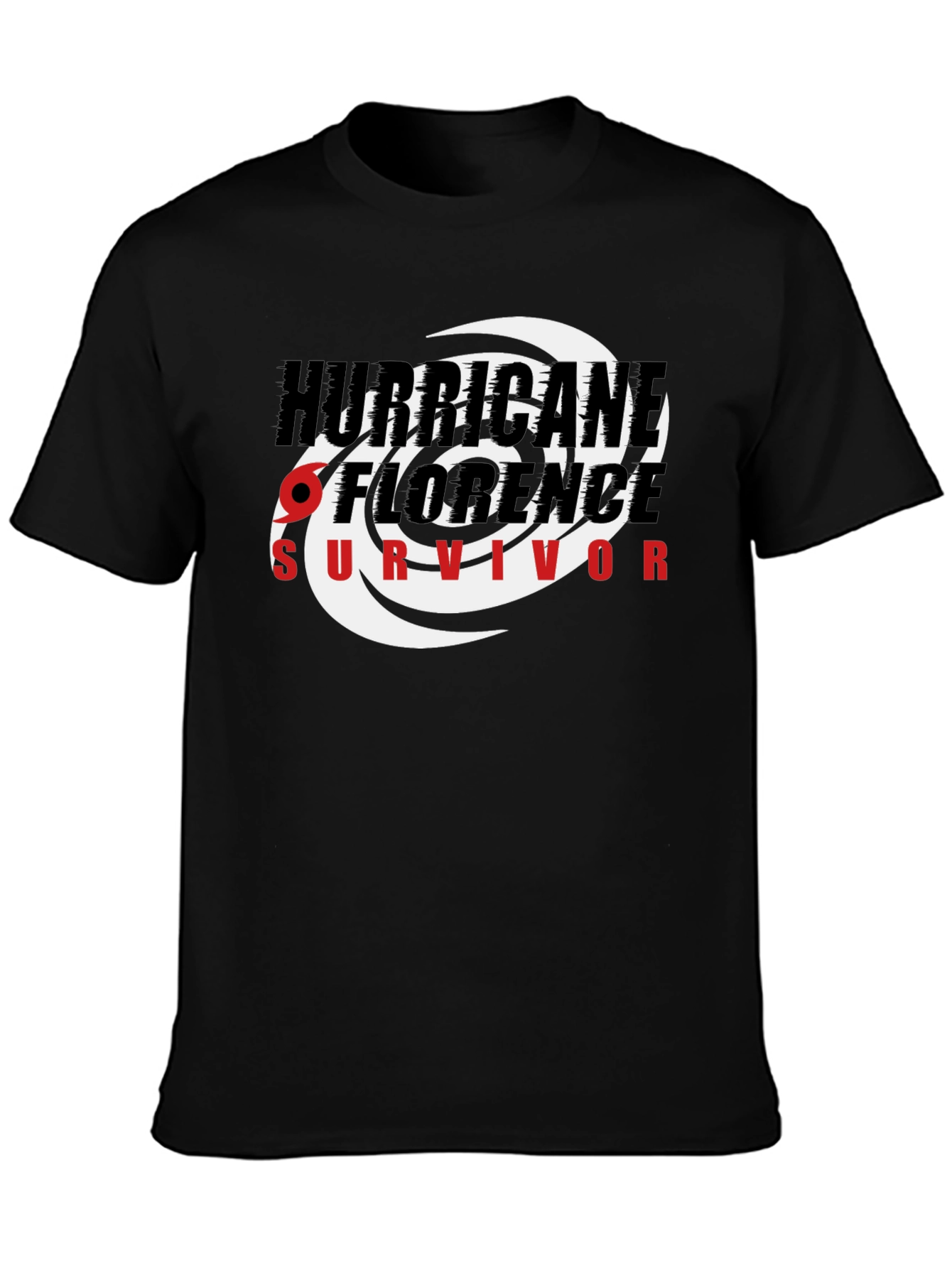 Hurricane Florence Survivor Black T-Shirt