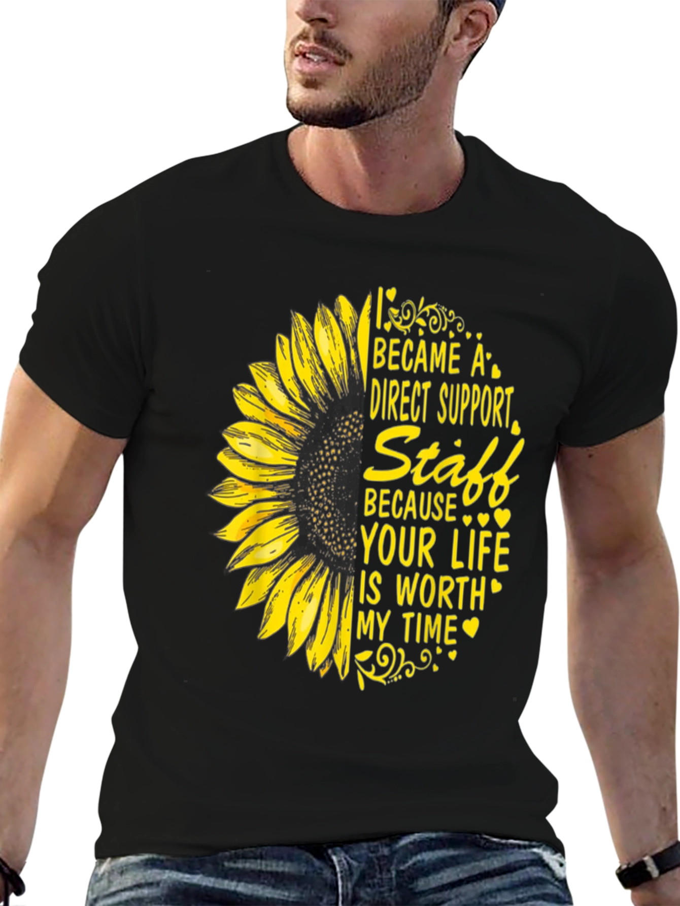 Direct Support Staff Sunflower Tee