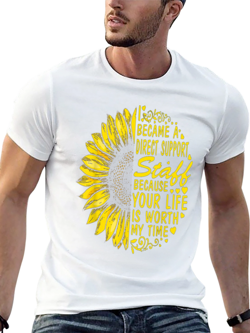 Direct Support Staff Sunflower Tee