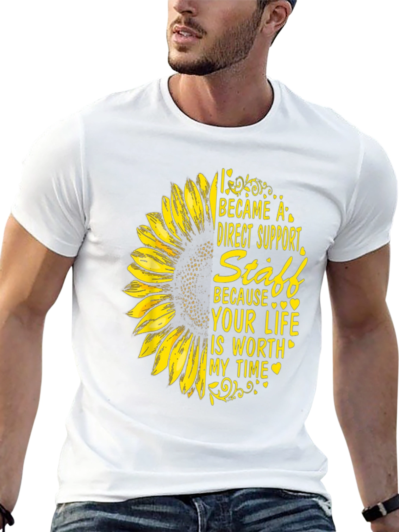 Direct Support Staff Sunflower Tee