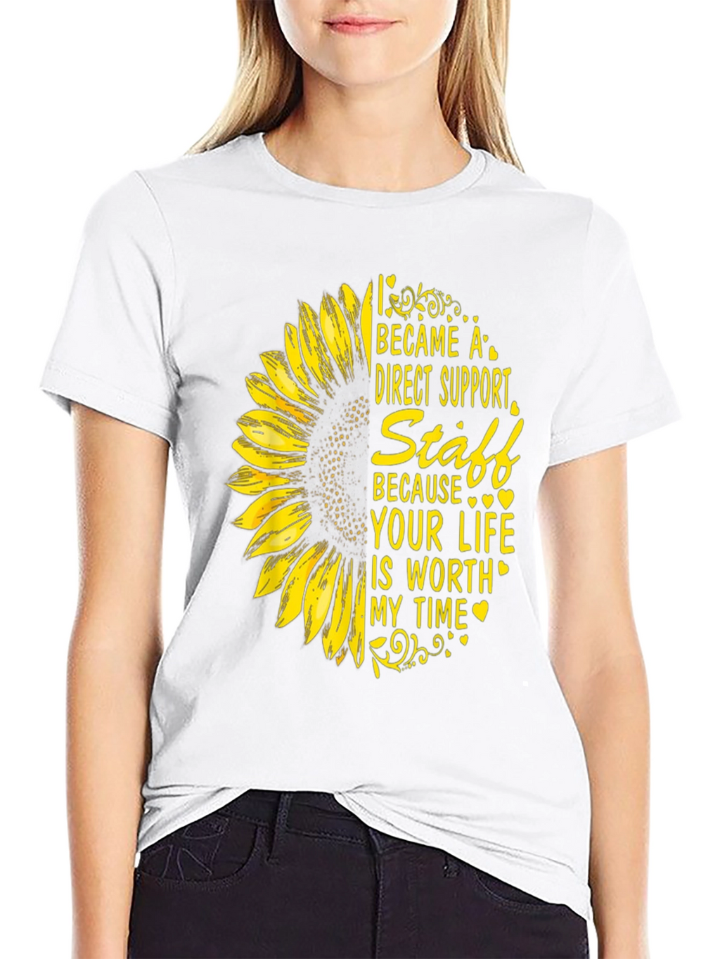 Direct Support Staff Sunflower Tee