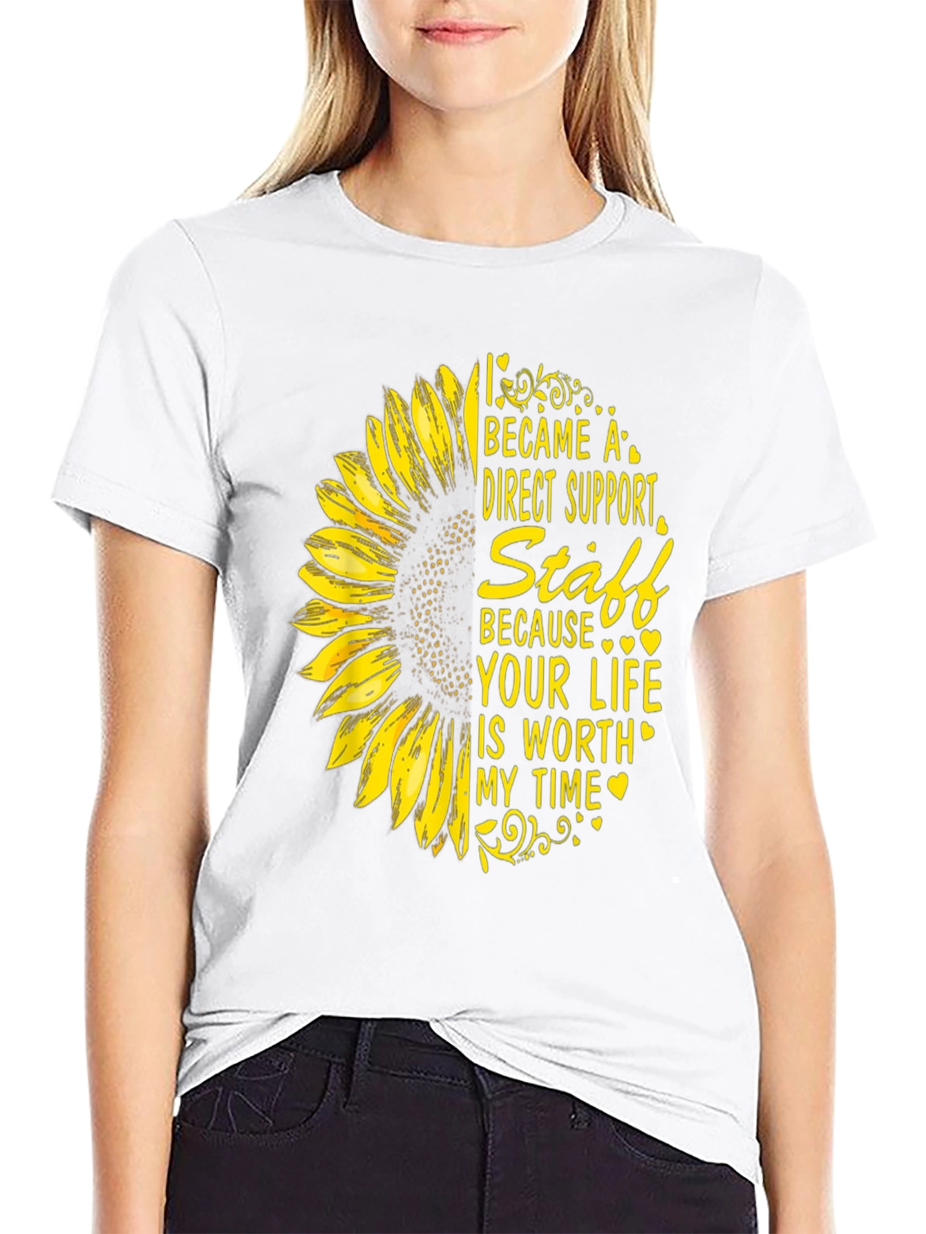 Direct Support Staff Sunflower Tee
