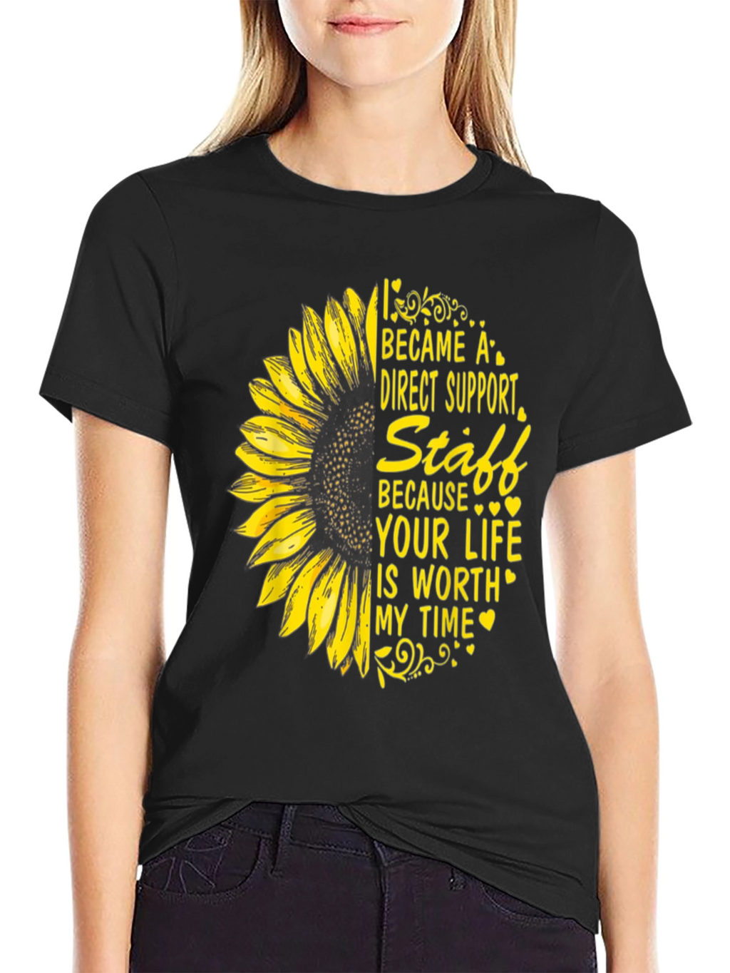 Direct Support Staff Sunflower Tee