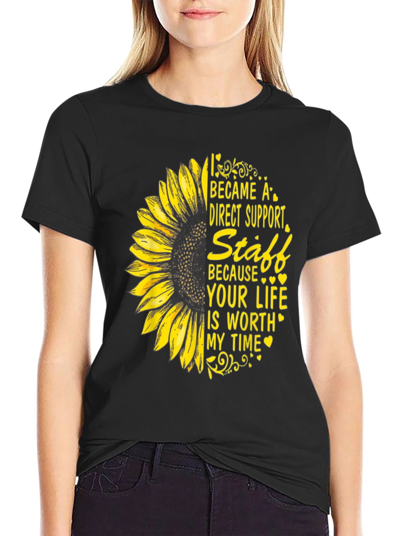 Direct Support Staff Sunflower Tee
