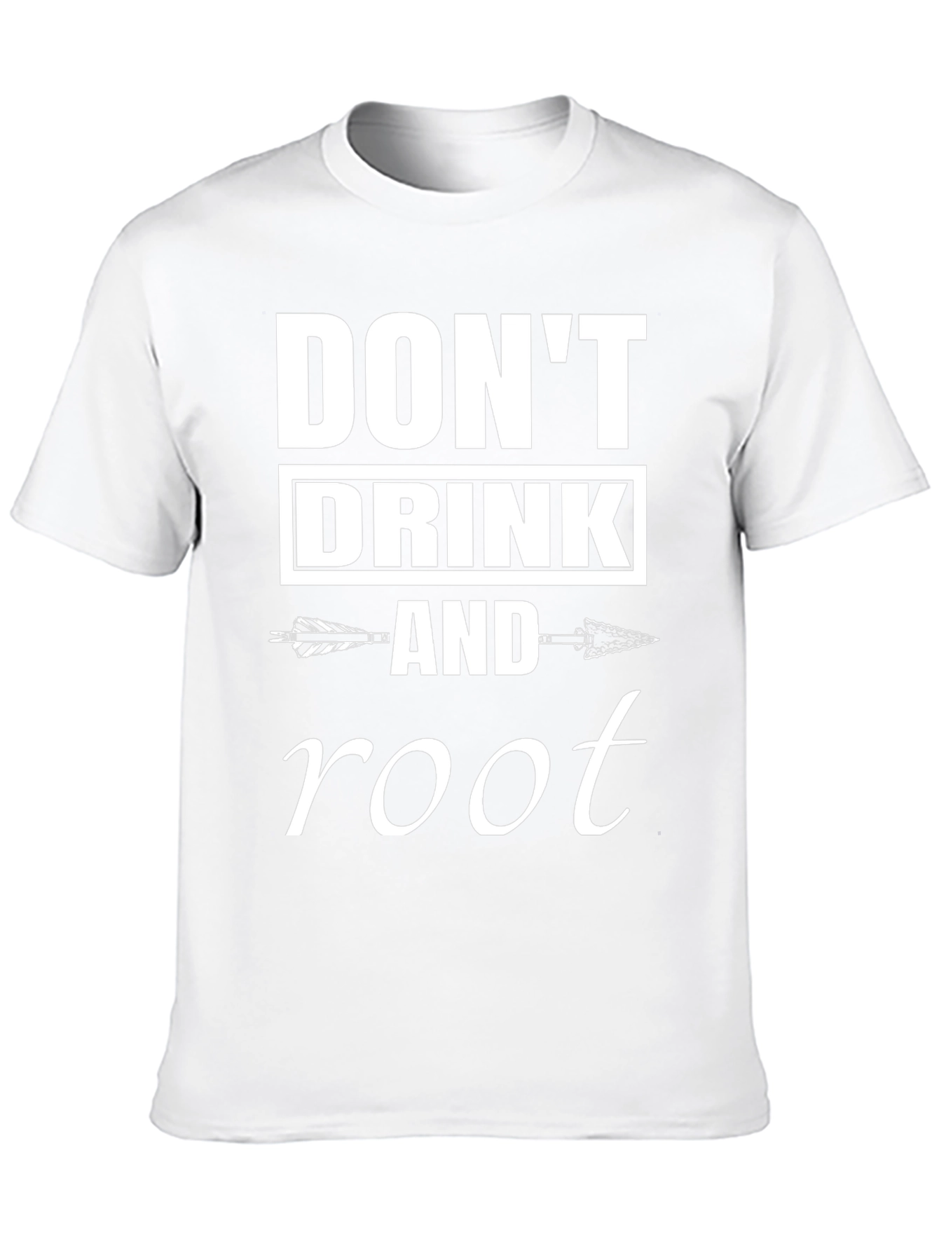 Dont Drink & Root Arrow Graphic Black T-Shirt