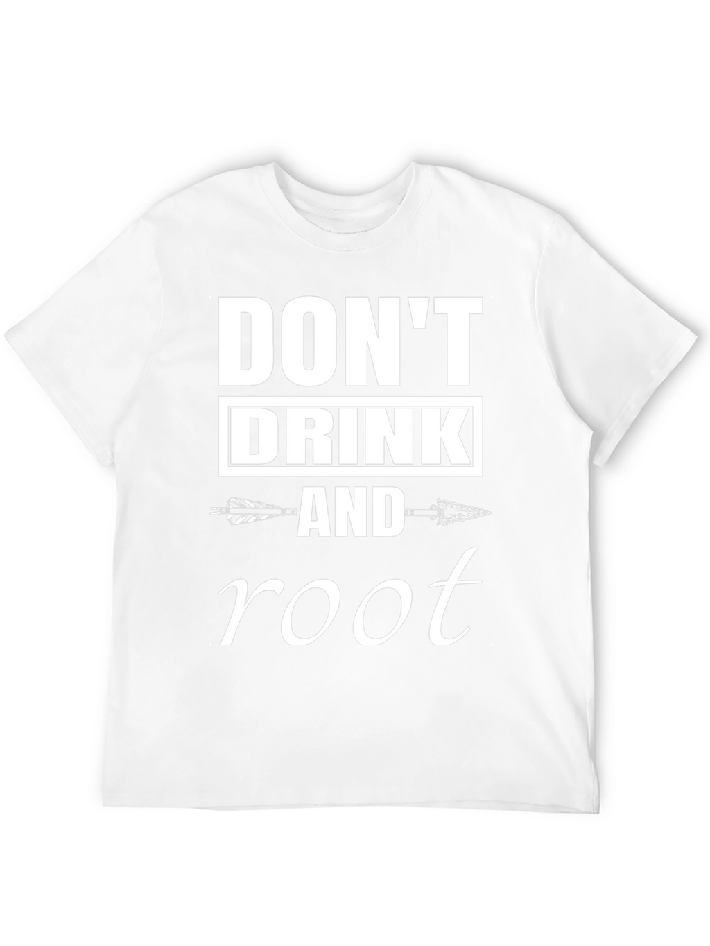 Dont Drink & Root Arrow Graphic Black T-Shirt