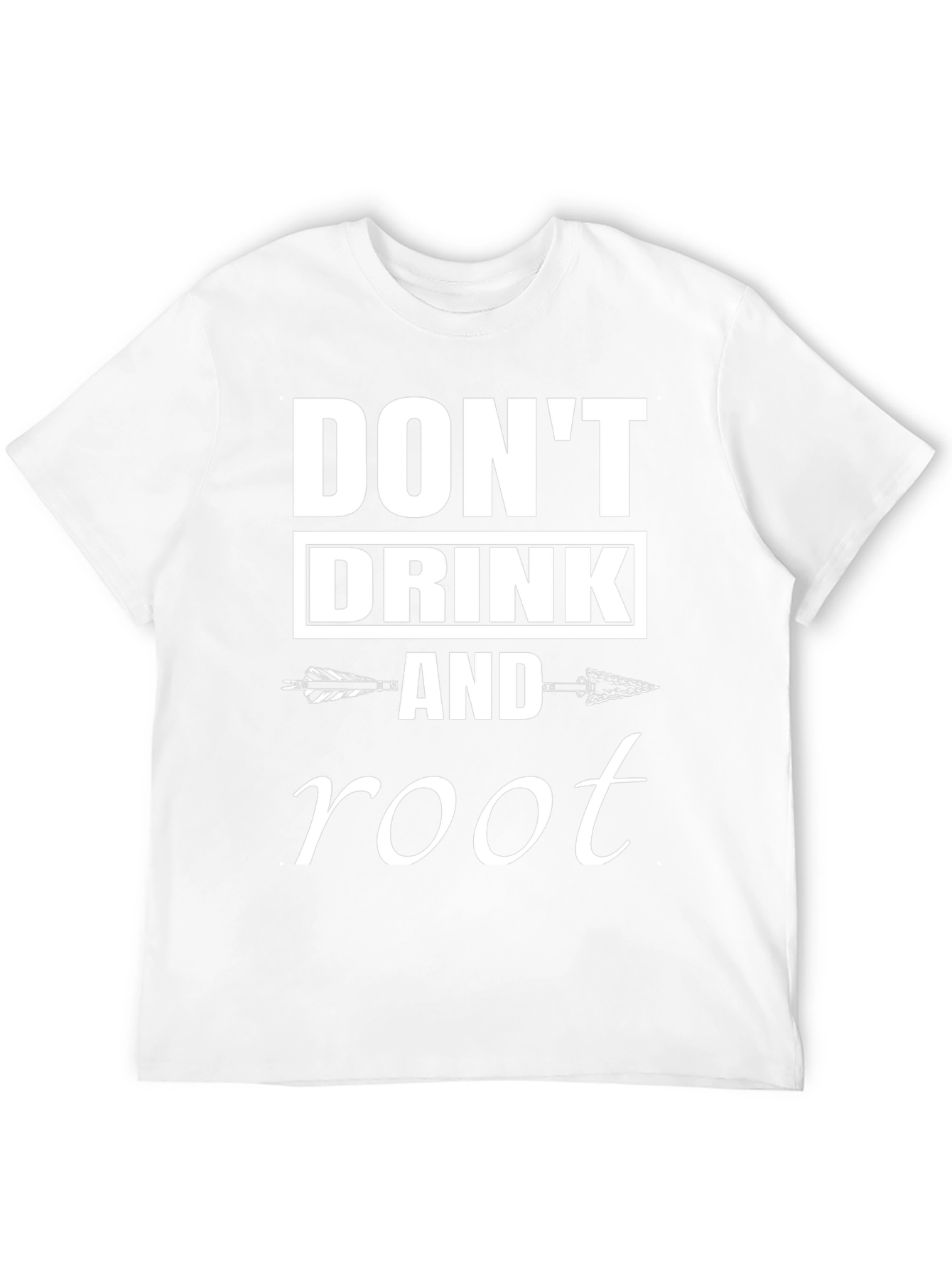 Dont Drink & Root Arrow Graphic Black T-Shirt