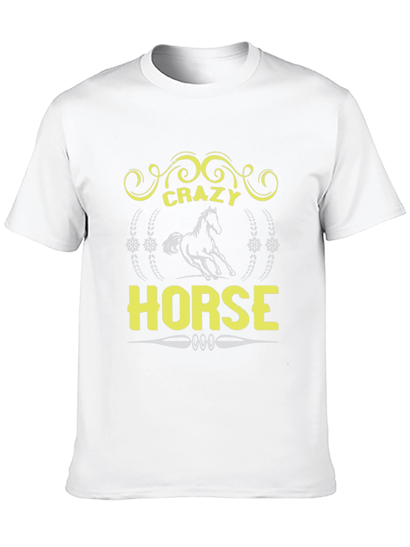 Crazy Horse Graphic Tee - Unisex Black T-Shirt