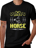 Crazy Horse Graphic Tee - Unisex Black T-Shirt