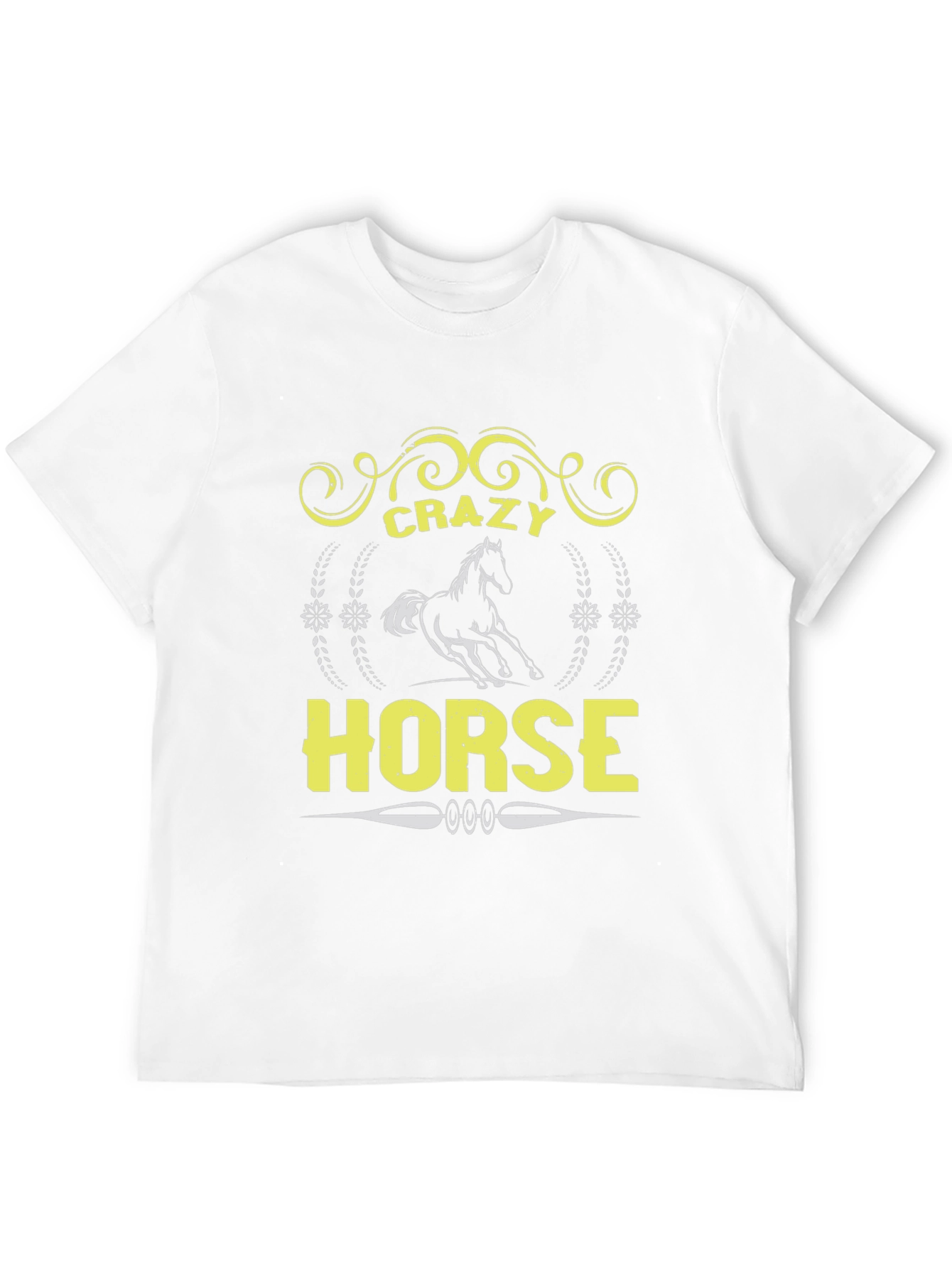Crazy Horse Graphic Tee - Unisex Black T-Shirt