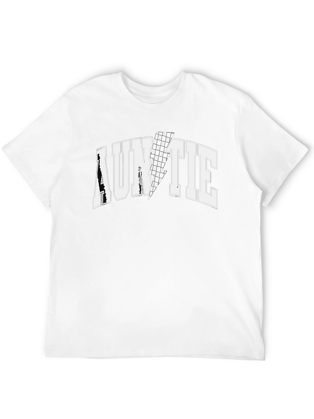 Auntie Lightning Bolt Graphic Tee - Black