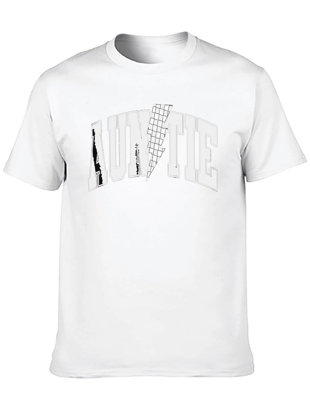 Auntie Lightning Bolt Graphic Tee - Black