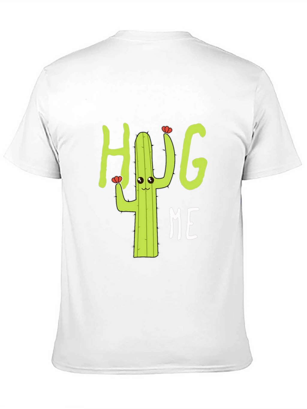 Hug Me Cactus Graphic Tee - Black