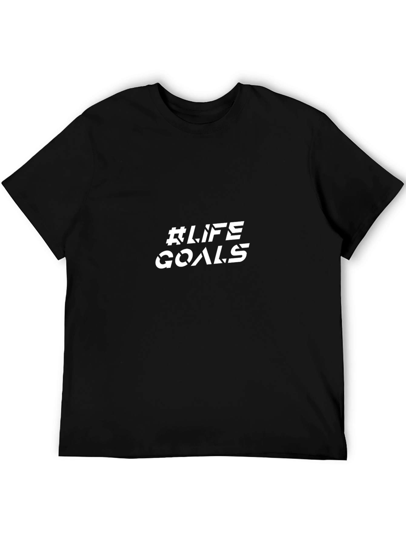 Life Goals Graphic Tee - Black T-Shirt