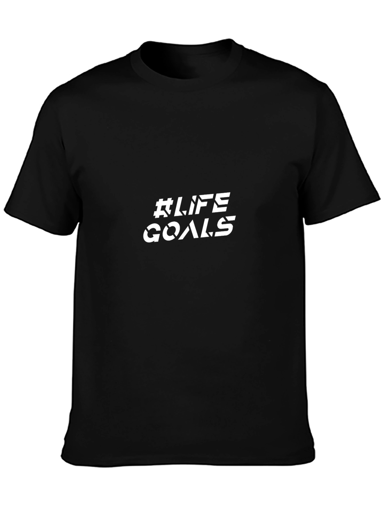 Life Goals Graphic Tee - Black T-Shirt