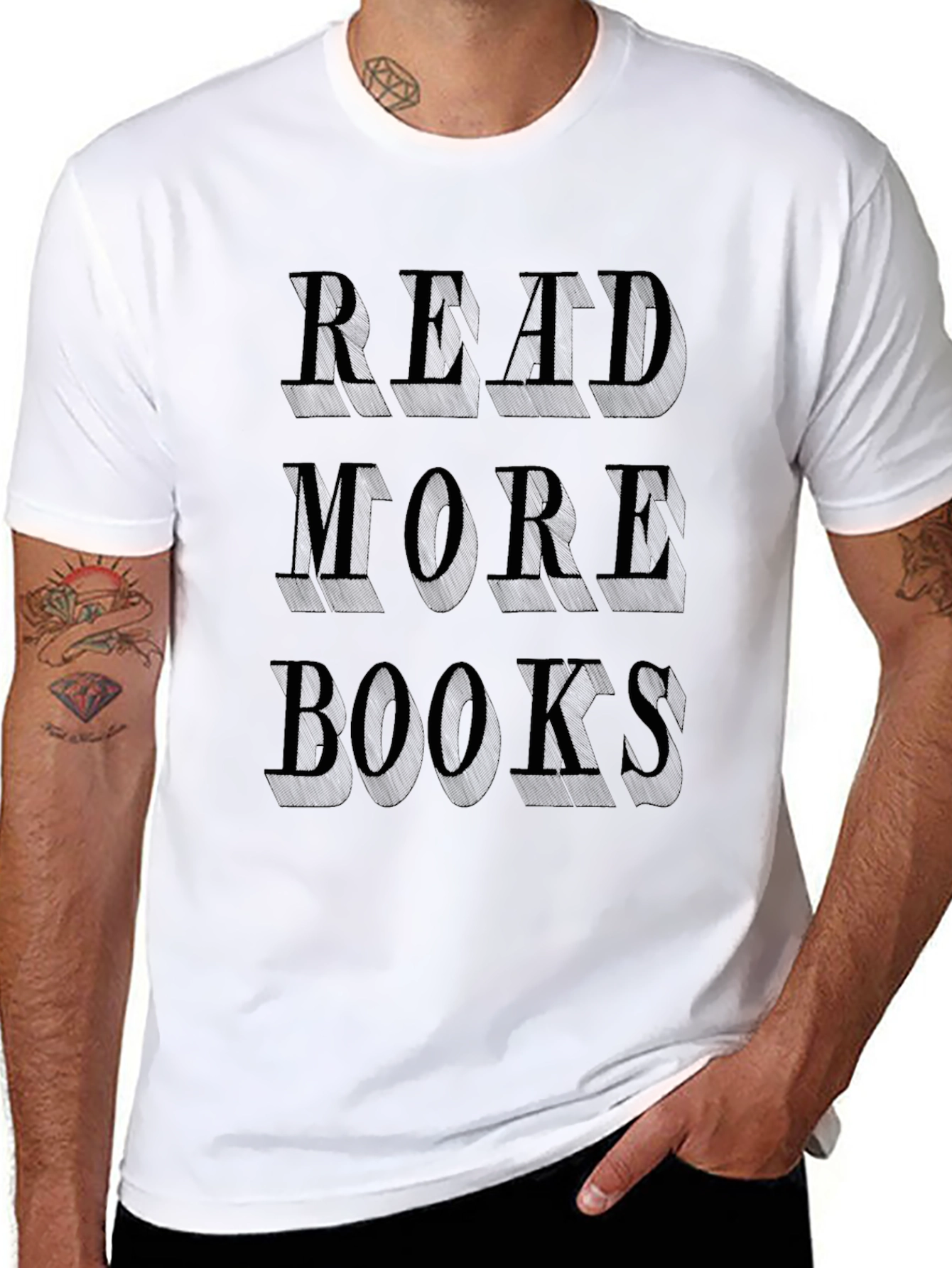 Read More Books Black Graphic Tee