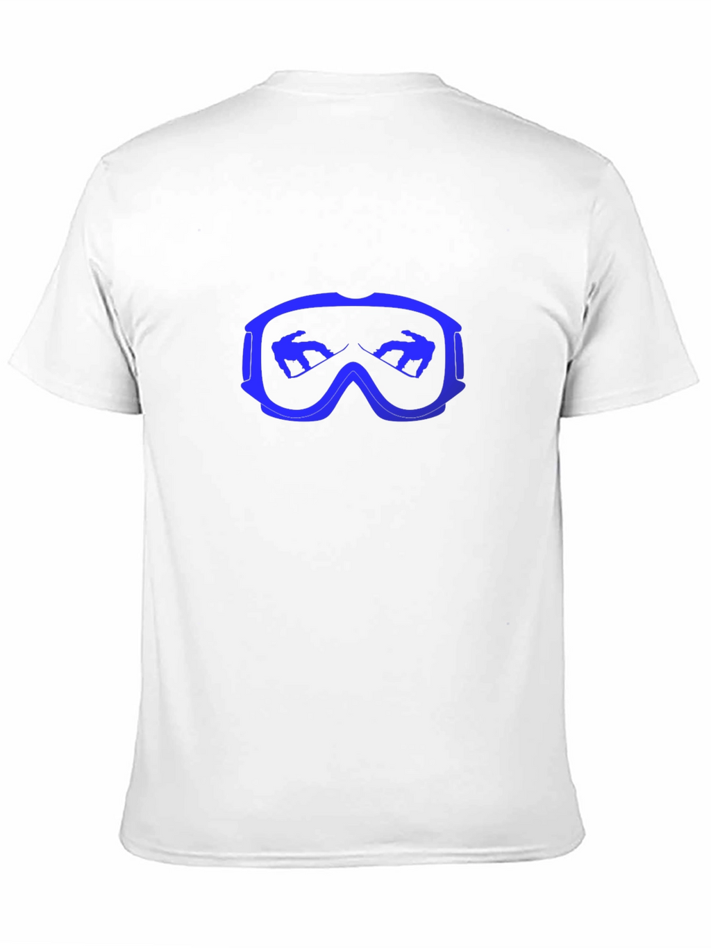 Cool Blue Ski Goggles Graphic Black T-Shirt