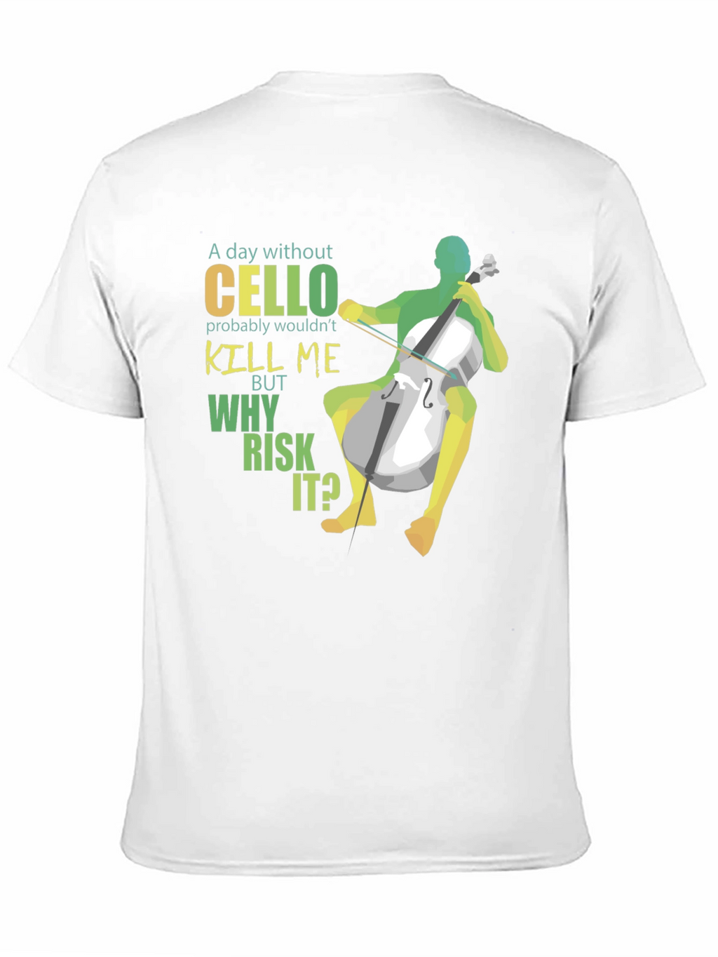 Cello Player Graphic Tee - Music Lover T-Shirt