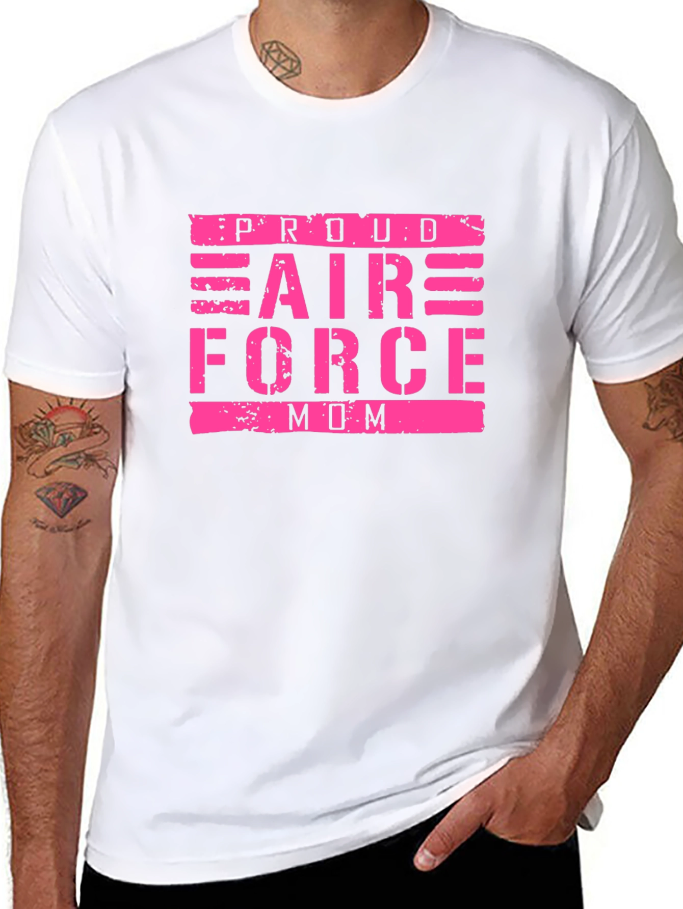 Proud Air Force Mom Graphic T-Shirt
