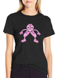 Cartoon Ballet Shoes Black T-Shirt