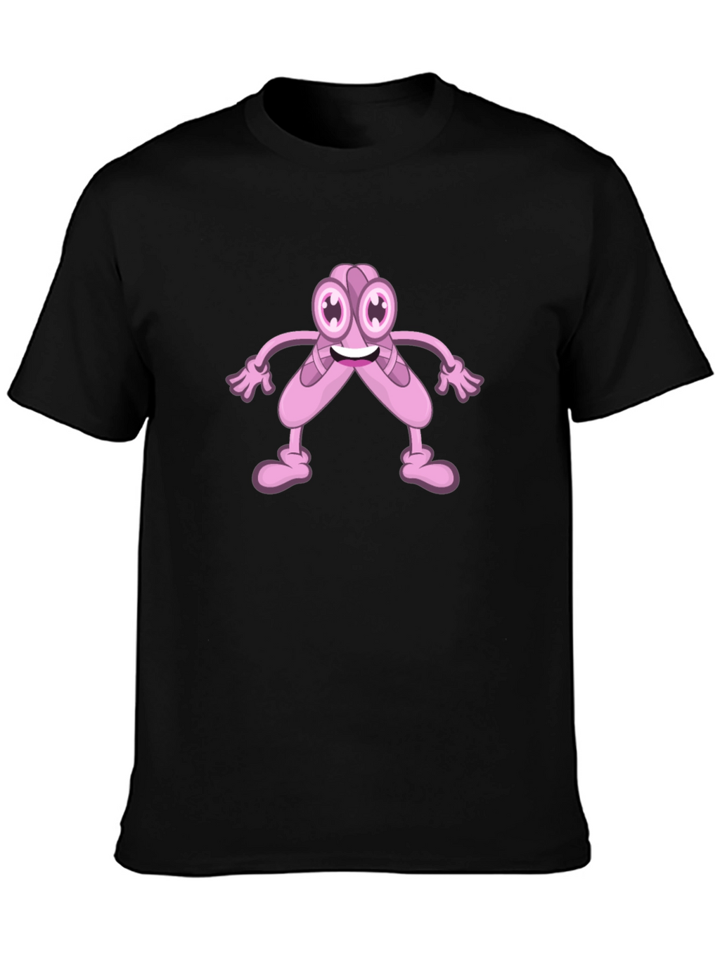 Cartoon Ballet Shoes Black T-Shirt