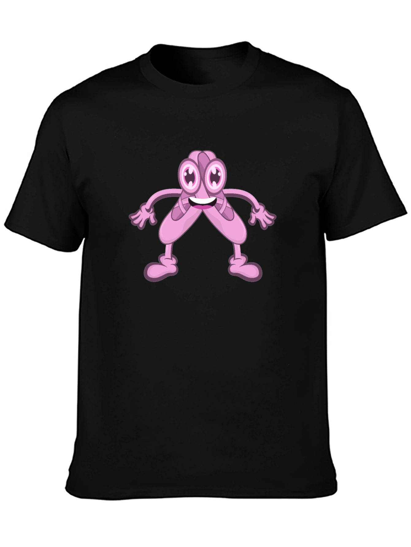 Cartoon Ballet Shoes Black T-Shirt