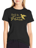 Rest in Peace Dove Graphic T-Shirt - Black