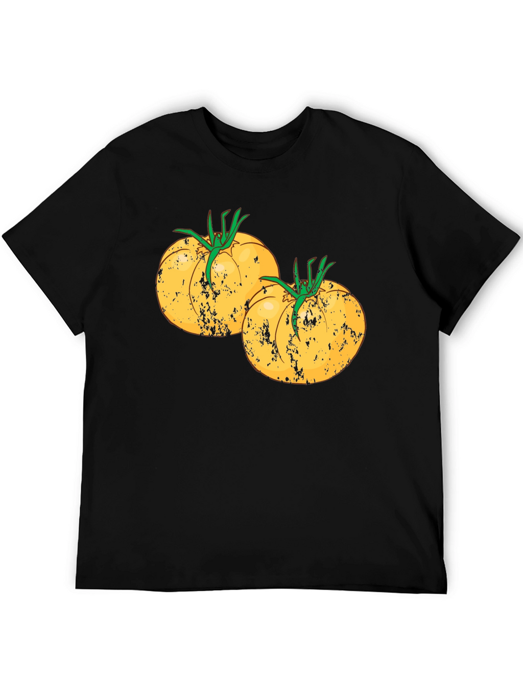 Tomato Graphic Tee - Black Cotton T-Shirt
